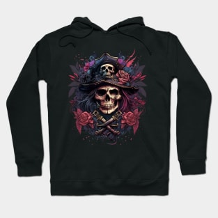 Lady Pirate Skull Hoodie